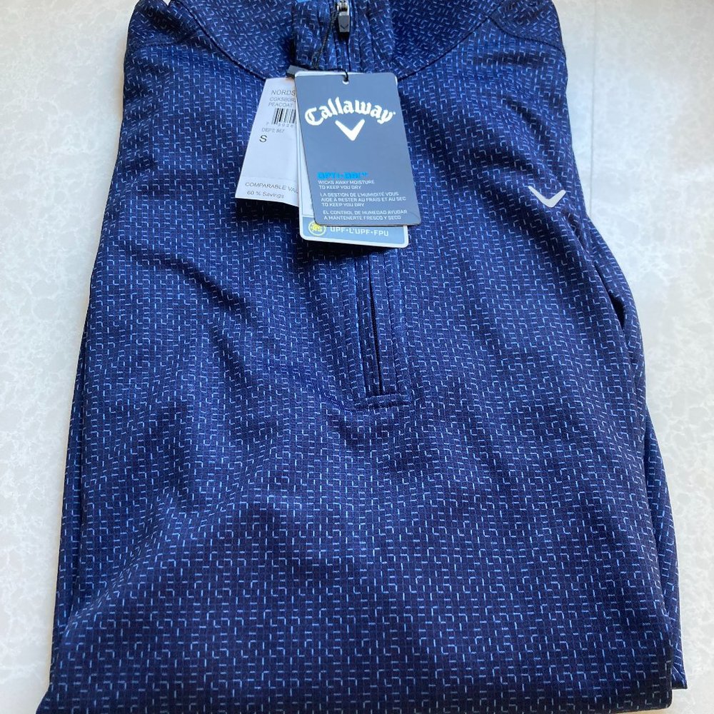 Mens Golf  quarter zip pullover. NWT